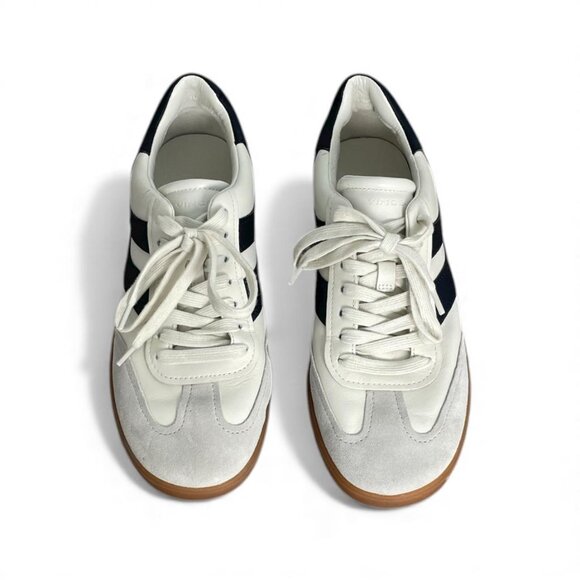 Vince Oasis Leather Sneakers In Milk/Night Blue | Women’s Size EU 38.5 / US 8) - Picture 3 of 6